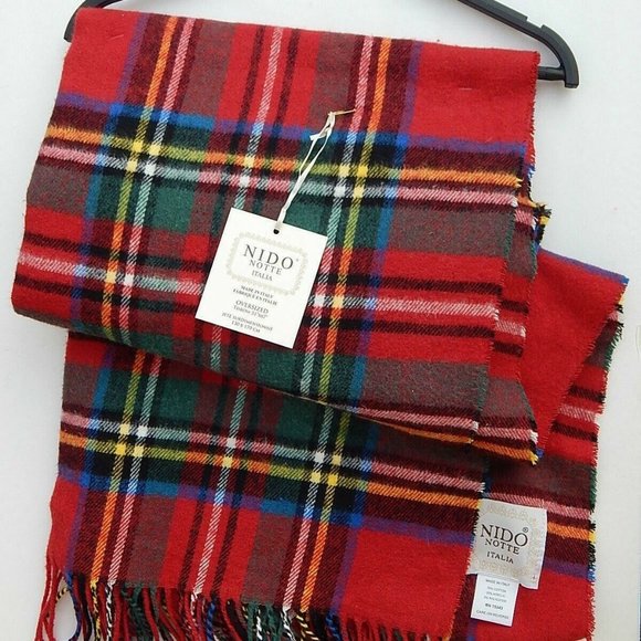 Nido Notte Italia Plaid Throw Blanket - Picture 2 of 2